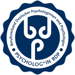 Markensiegel: Psycholog*in im Berufsverband Deutscher Psychologinnen und Psychologen (BDP)