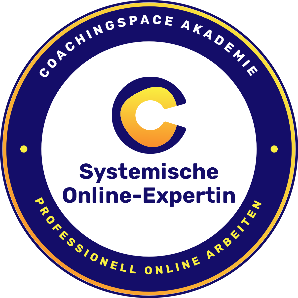 Siegel: Systemische Online-Expertin, coachingspace Akademie – professionell online arbeiten